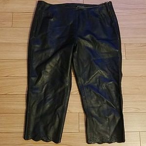 Monica Bianco Milano Leather Capri Pants